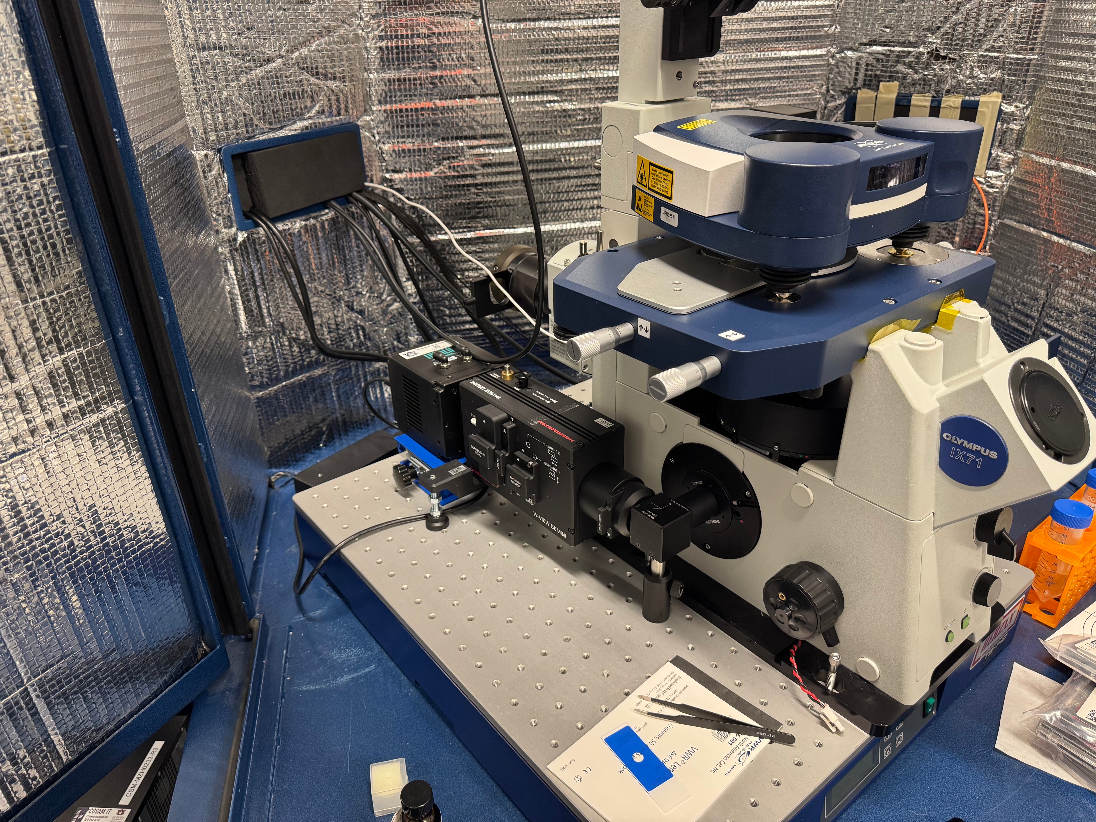 Aries 16 on Olympus Microscope Setup